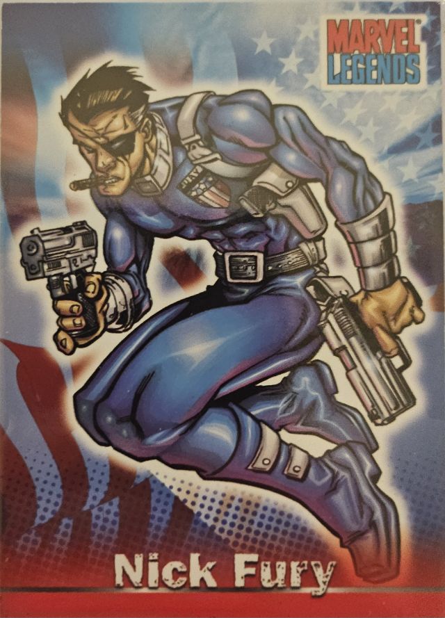 Nick Fury 7♦ 2005 Cards Inc. Marvel Heroes Collectors Edition Playing Cards