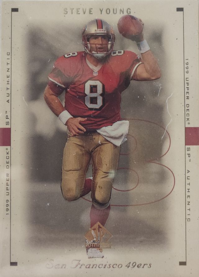 Steve Young 75 AE 1999 SP Authentic - Excitement