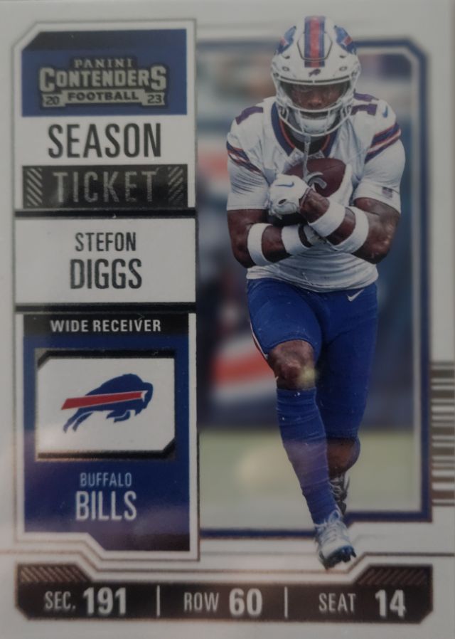 Stefon Diggs 12 2023 Panini Contenders - Season Ticket Retail