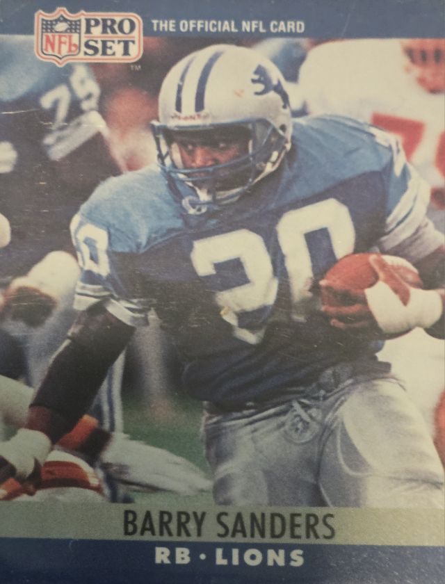 Barry Sanders 102 1990 Pro Set