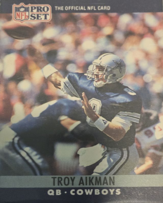 Troy Aikman 78 1990 Pro Set