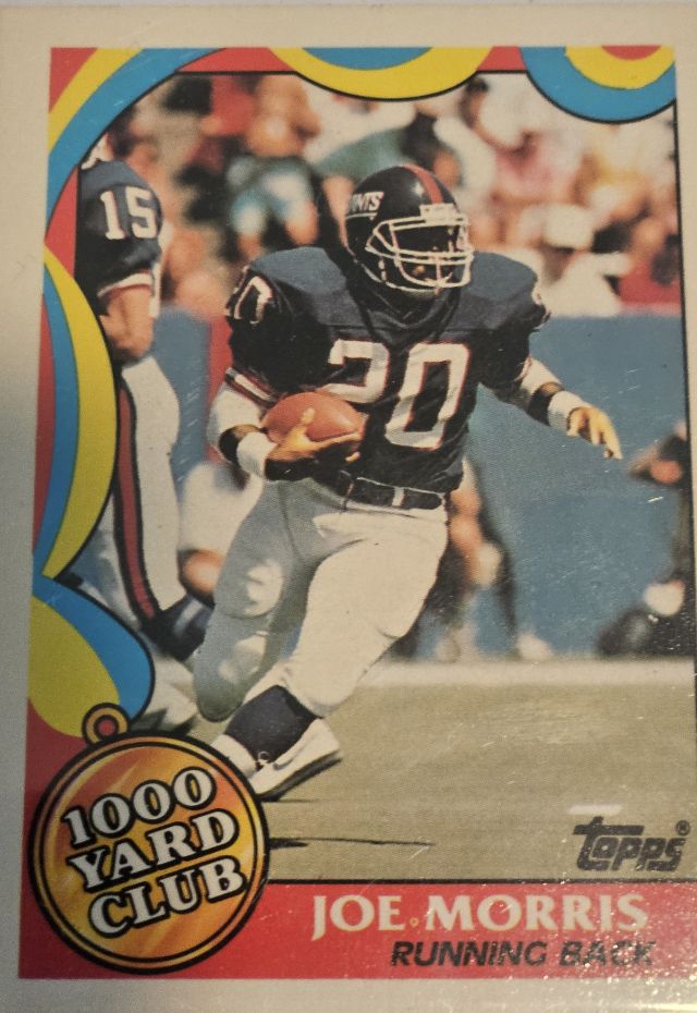 Joe Morris 17 1989 Topps - 1000 Yard Club