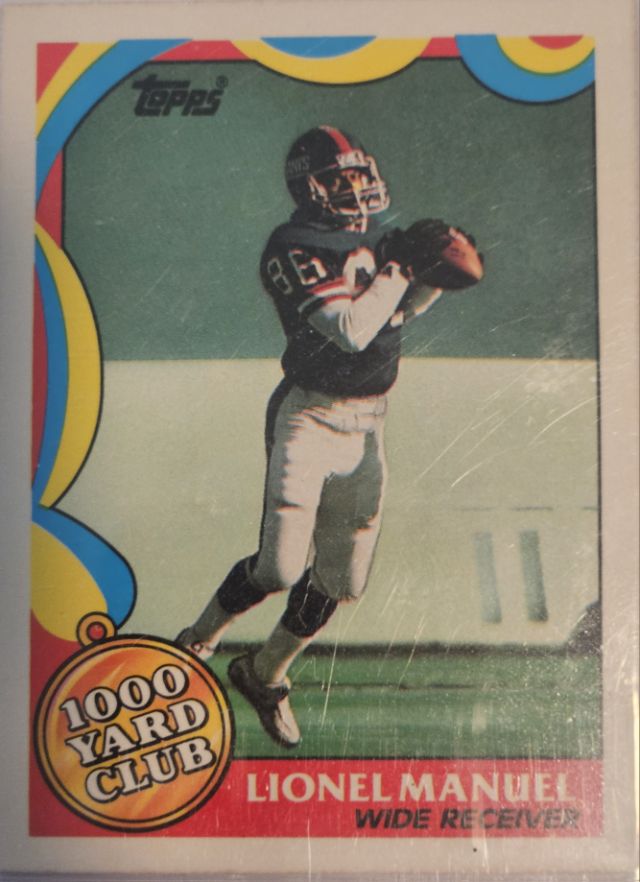 Lionel Manuel 21 1989 Topps - 1000 Yard Club