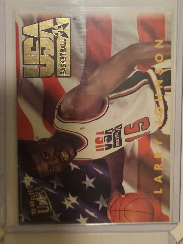 Larry Johnson / Isiah Thomas NNO 1991-92 Panini Stickers (Greek) - Non-Numbered Card Variations