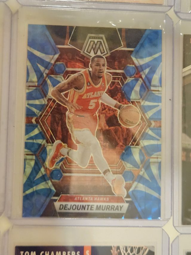 Dejounte Murray 97 2022-23 Panini Mosaic - Reactive Blue
