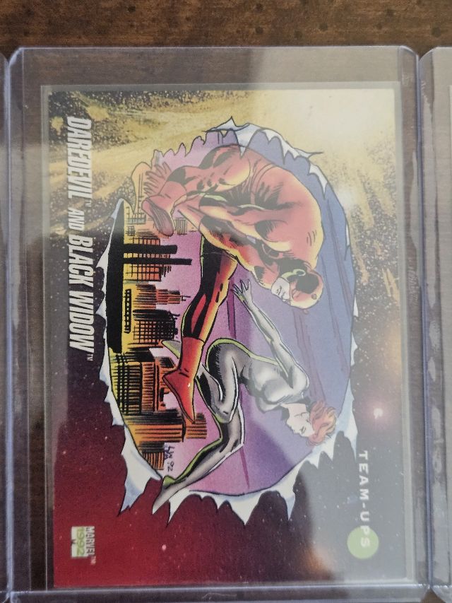 Daredevil and Black Widow 93 1992 Impel Marvel Universe
