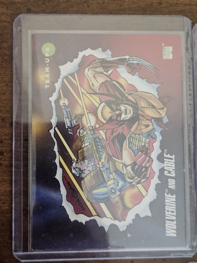 Wolverine and Cable  77 1992 Impel Marvel Universe