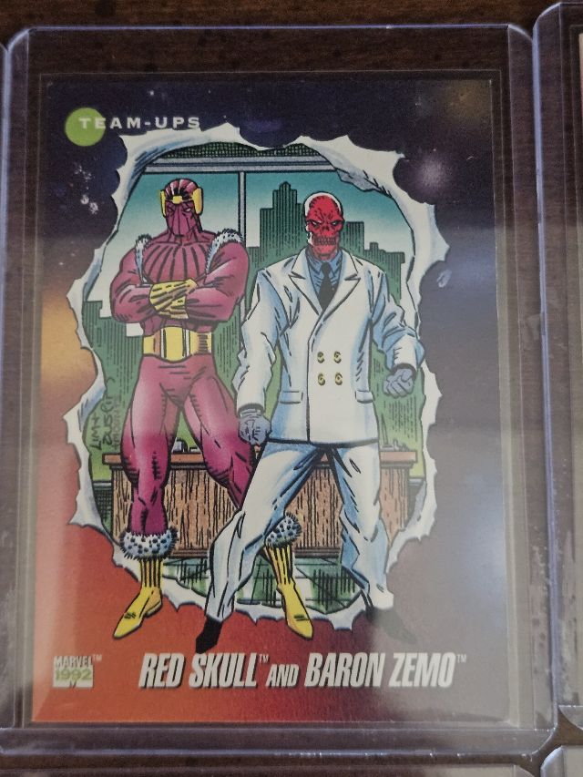 Red Skull and Baron Zemo  99 1992 Impel Marvel Universe