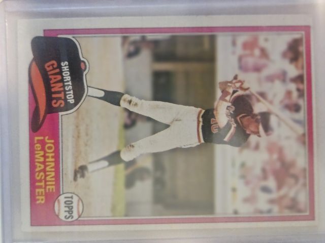 Johnnie LeMaster 84 1981 Topps