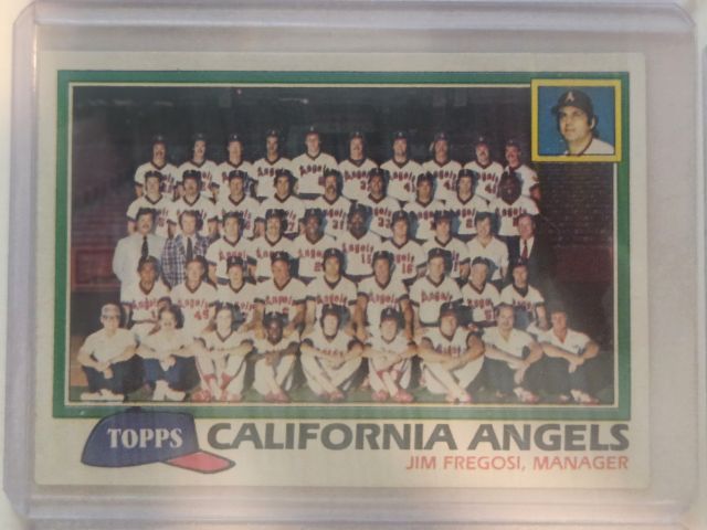 California Angels / Jim Fregosi 663 1981 Topps - Team Checklists