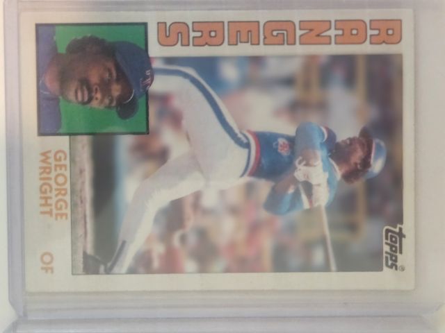 George Wright 688 1984 Topps