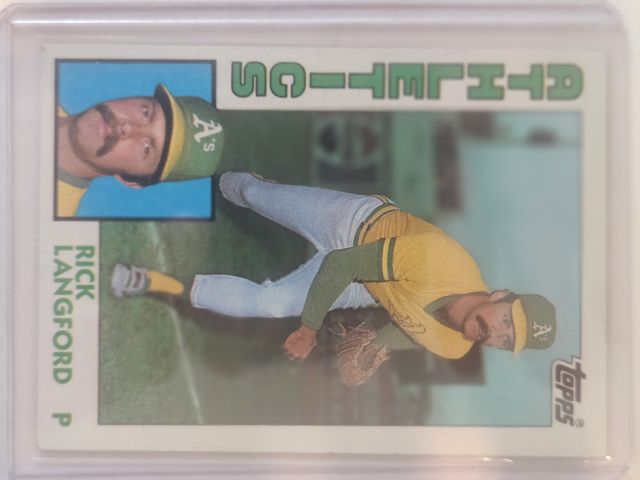 Rick Langford 629 1984 Topps