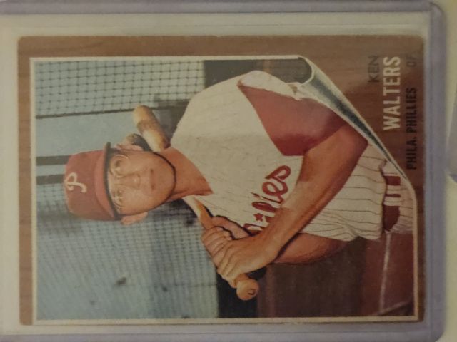 Ken Walters 328 1962 Topps