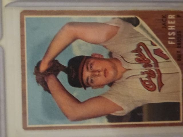 Jack Fisher 203 1962 Topps