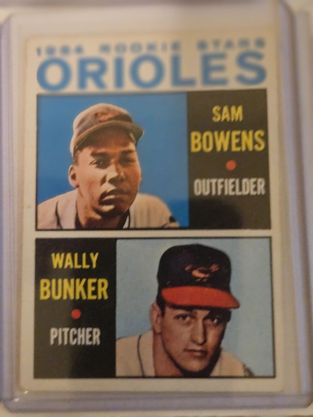 Orioles 1964 Rookie Stars (Sam Bowens / Wally Bunker) 201 1964 Topps